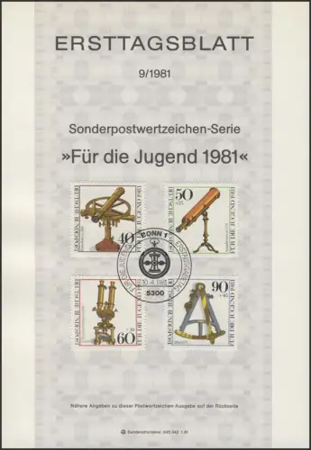 ETB 09/1981 Jeunesse: Instruments optiques, microscope