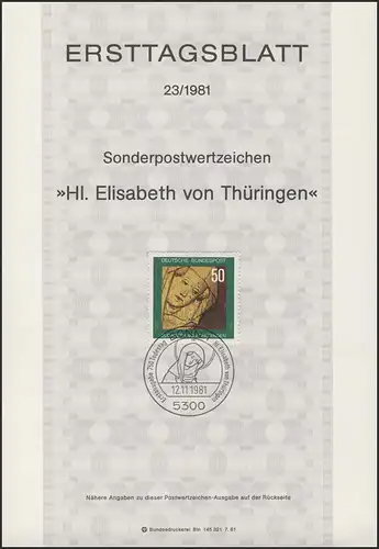 ETB 23/1981 Hl. Elisabeth