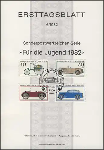 ETB 06/1982 Jugend Hanomag Opel Olympia Mercedes Benz