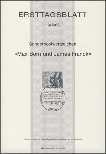 ETB 19/1982 James Franck, Max Born, Nobelpreisträger