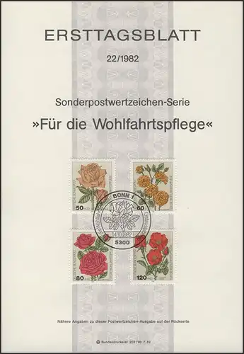 ETB 22/1982 - Wohlfahrt Gartenrosen Floribunda Teehybride