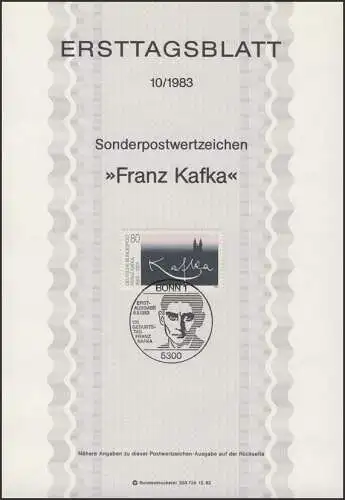 ETB 10/1983 Franz Kafka, écrivain