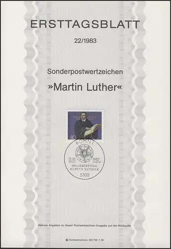 ETB 22/1983 Martin Luther, Reformator