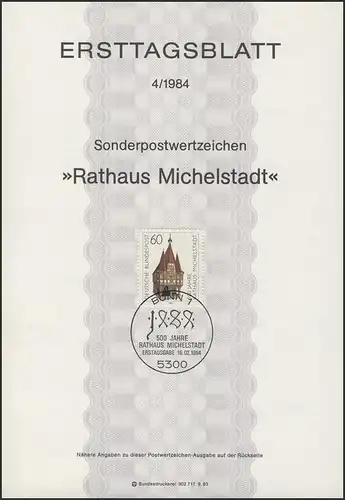 ETB 04/1984 Hôtel de ville Michelstadt