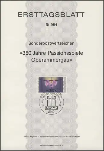 ETB 05/1984 Jeux de passion Oberammergau