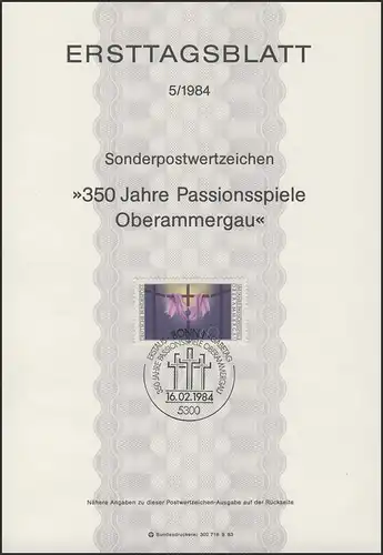 ETB 05/1984 Passionsspiele Oberammergau