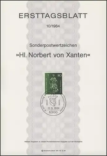 ETB 10/1984 Hl. Norbert von Xanten