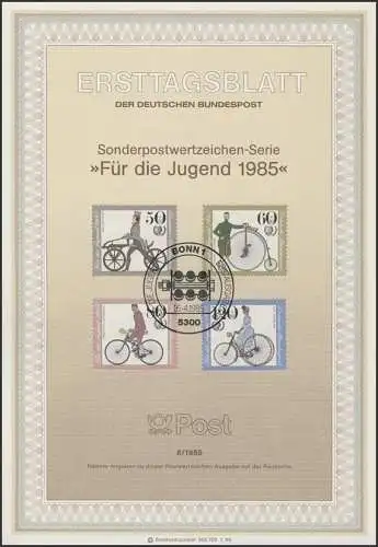 ETB 08/1985 Jugend Fahrräder Drais Laufrad Dreirad