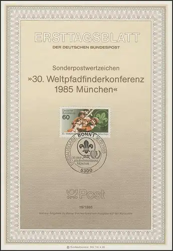 ETB 16/1985 - Weltpfadfinderkonferenz, München