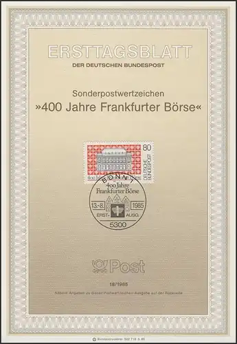 ETB 18/1985 Frankfurter Börse