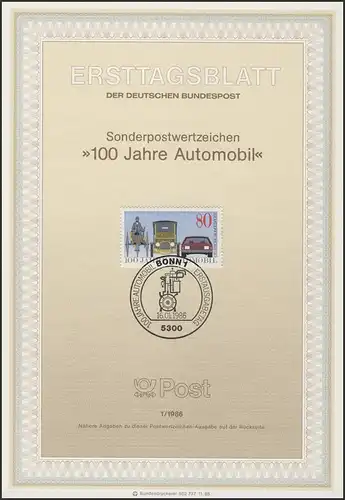 ETB 01/1986 Automobiles et autres véhicules automobiles