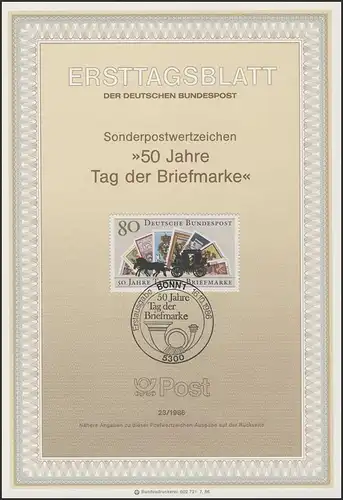 ETB 23/1986 Tag der Briefmarke