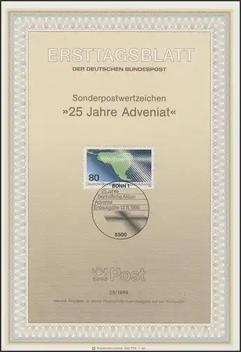 ETB 25/1986 Adveniat