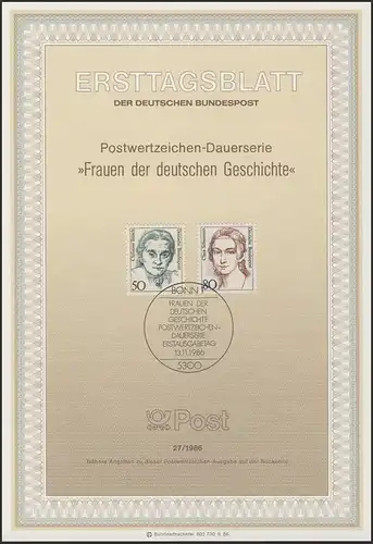 ETB 27/1986 Femmes d'histoire, Teuch, Schumann