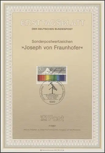 ETB 07/1987 Joseph von Fraunhofer