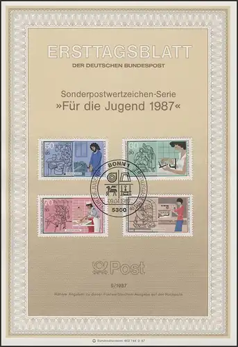 ETB 09/1987 Jugend Fleischer, Zahntechniker, Buchbinder