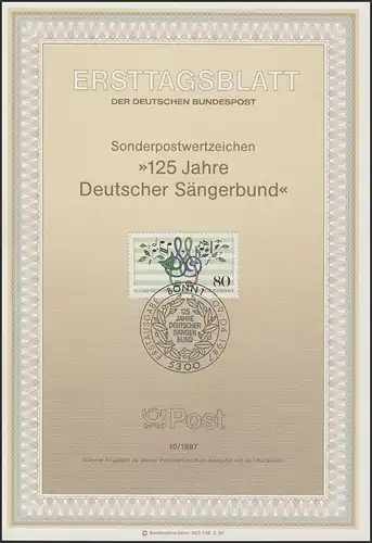 ETB 10/1987 Deutscher Sängerbund DSB