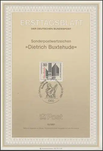 ETB 13/1987 Dietrich Buxtehude, compositeur et organiste