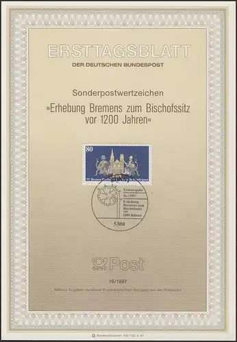 ETB 19/1987 Bischofssitz Bremen