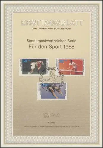 ETB 06/1988 Sporthilfe: Fußball, Olympia, Seoul