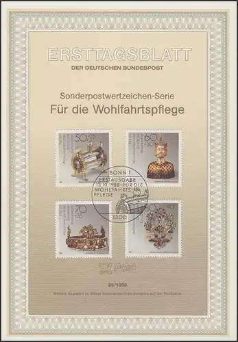 ETB 26/1988 Wohlfahrt: Gold- und Silberschmiedekunst