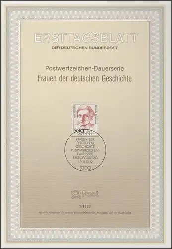 ETB 01/1989 Frauen der Geschichte: Salomon 500 Pf.