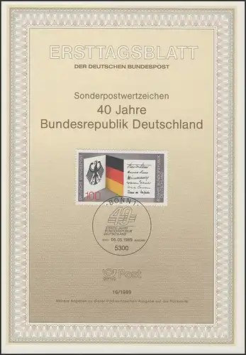 ETB 16/1989 Bundesrepublik Deutschland