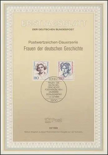 ETB 22/1989 Frauen der Geschichte: Lehmann, von Preußen