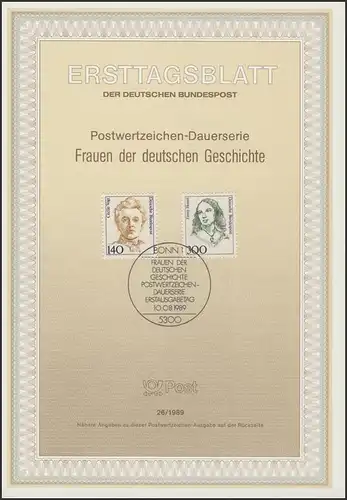 ETB 26/1989 Femmes Vogt / Hensel, 140 p. / 300 pf.