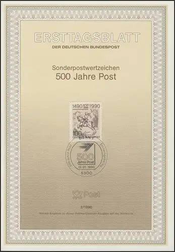 ETB 02/1990 Postverbindungen in Europa