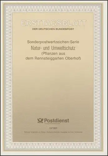 ETB 13/1991 Environnement, plantes, jardins d'enfants