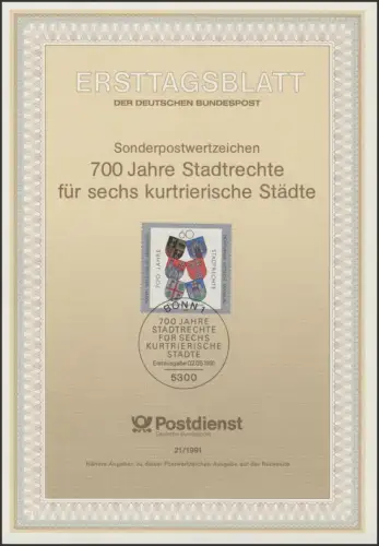 ETB 21/1991 Mayen, Welschbillig, Bernkastel, Montabaur