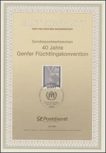 ETB 29/1991 Flüchtlingskonvention