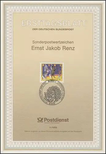 ETB 11/1992 - Ernst Jakob Renz, Zirkusdirektor