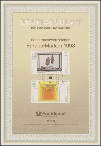 ETB 16/1993 Europa: Kunst, Beuys / Albers