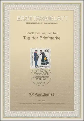 ETB 35/1993 Date du timbre-poste