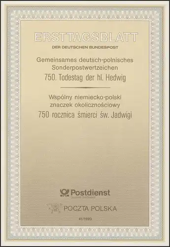 ETB 41/1993 Saint Hedwig
