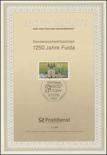 ETB 07/1994 Fulda. .