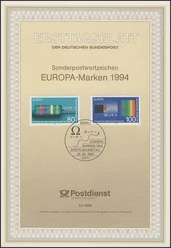 ETB 14/1994 Europa: Entdeckungen, Erfindungen