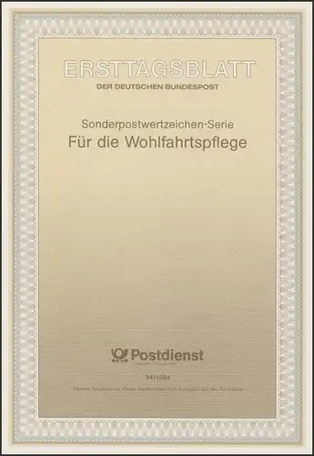 ETB 34/1994 Wohlfahrt: Deutsche Trachten