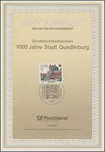 ETB 38/1994 Quedlinburg