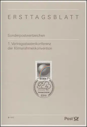 ETB 09/1995 - Klimarahmenkonvention, Regenbogen