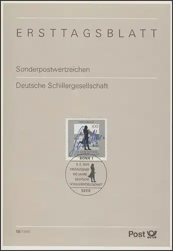 ETB 15/1995 Schillergesellschaft, Marbach