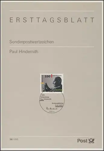 ETB 36/1995 Paul Hindemith, Komponist