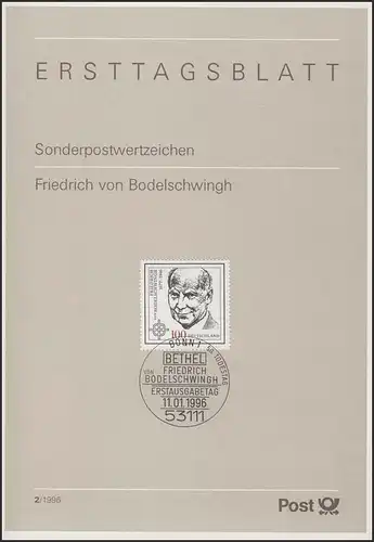 ETB 02/1996 - Friedrich von Bodelbilth, théologien