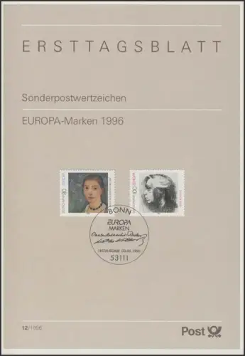ETB 12/1996 Europe: Femmes, Modersohn-Becker, Kollwitz