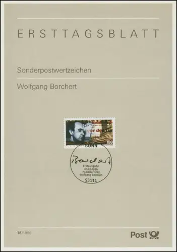 ETB 15/1996 - Wolfgang Borchert, écrivain