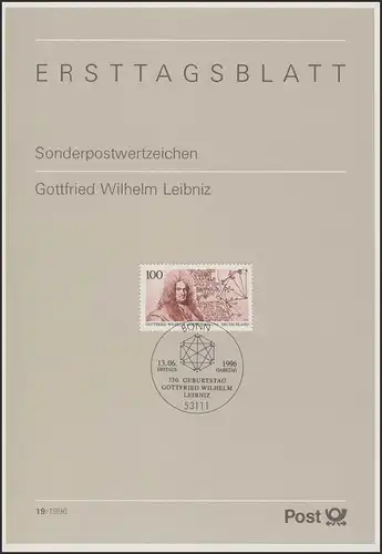ETB 19/1996 - Gottfried Wilhelm Leibniz, Philosoph