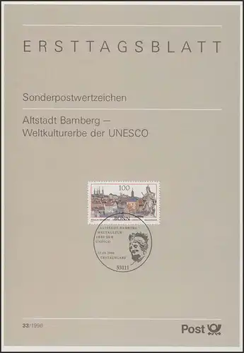 ETB 33/1996 - Natur-, Kulturerbe, Altstadt Bamberg