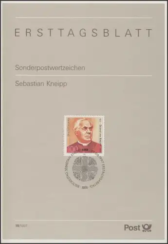 ETB 19/1997 Sebastian Kneipp, Naturheilkundiger